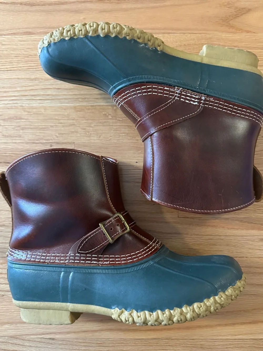 L.L. Bean Brown Leather Boots, Size 9 Men’s